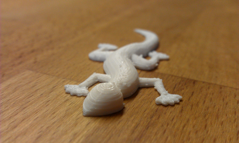 Miniaturgecko aus dem 3D-Drucker